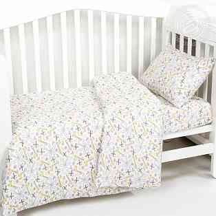 Трикотажный комплект постельного белья для малышей АртПостель Жирафчик