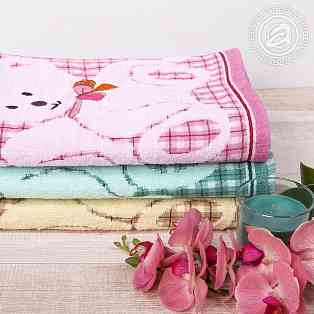 Махровое полотенце для детей АртПостель Мишки